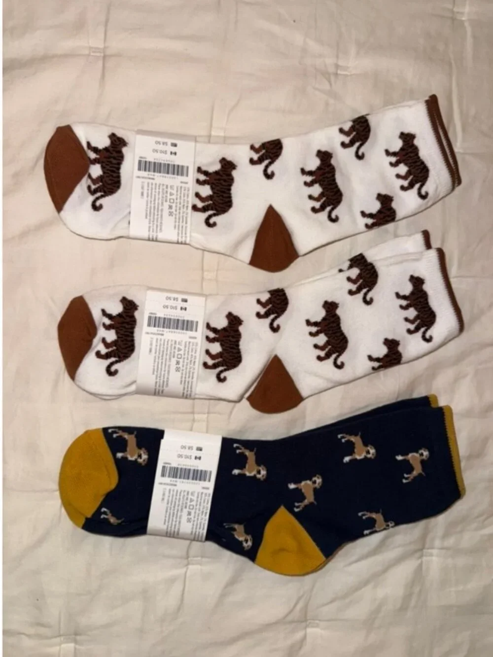 NWT Janie Jack 3 pair Boys Dress Socks Sz 10-12 (Shoe Size 3-5 US)